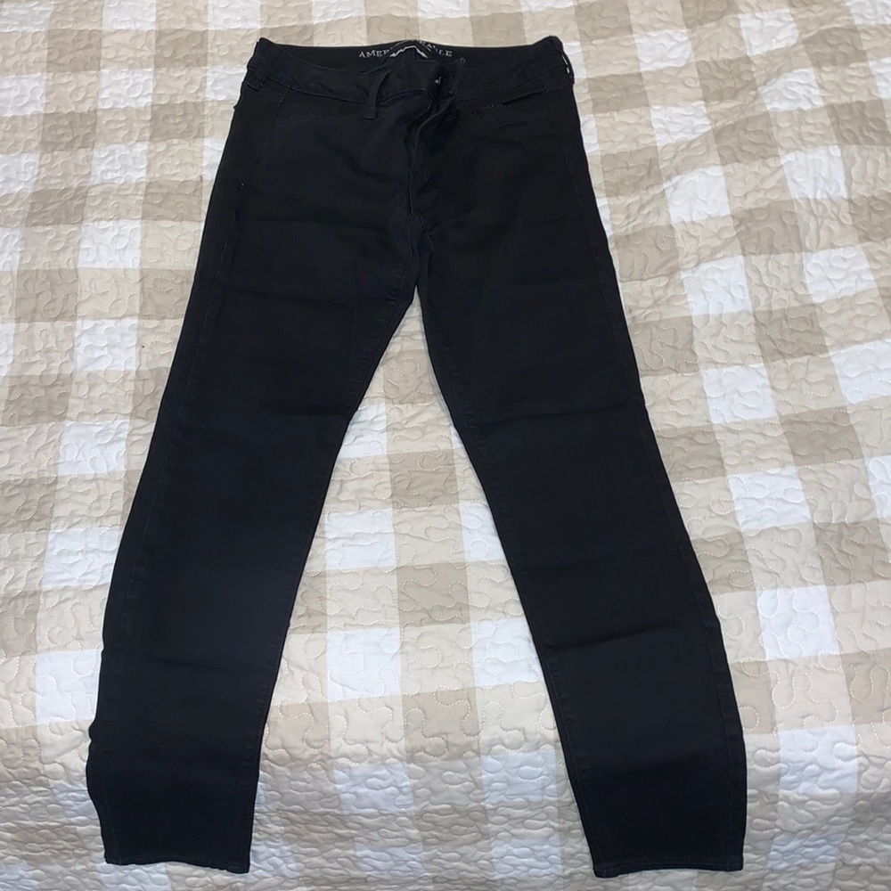 AE black super stretch jegging